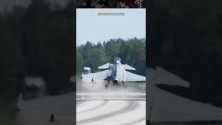 A Road Becomes a Runway for a Swedish Gripen Fighter Jet [upl. by Ahsircal697]