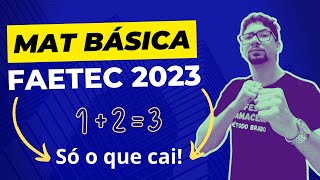 COMPLETO Matemática Básica para FAETEC [upl. by Salvucci285]