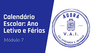 Aula 57 – Calendário Escolar Ano Letivo e Férias [upl. by Persas]