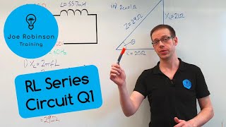 How to Calculate Inductive Reactance amp Impedance for a Resistor amp an Inductor connected in Series Q1 [upl. by Weissmann]