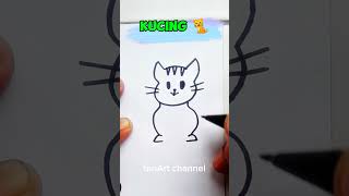 How to draw a cat 🐈cat stepbystep drawing reels shorts fyp howtodraw easydrawing art draw [upl. by Lewse416]