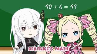 Echidna x Beatrice  Beatrices Math ReZero  Anime Characters React to Each other [upl. by Ailimat]