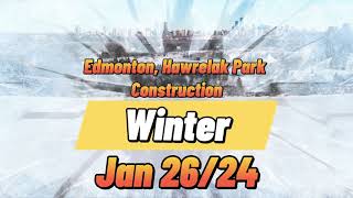 Hawrelak Park Constuction Jan 2624 [upl. by Otit]