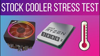 Ryzen 7 3800x Stress Test using stock cooler AMD Wraith Prism [upl. by Angell910]