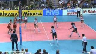 Russia vs USA World Championship 2002 volleyball [upl. by Ahsiemal]