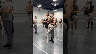 ballet partnering practice ✨🩰 ballet pasdedeux ballerina balletclass [upl. by Vidovic618]