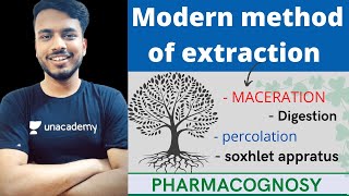 modern method of extraction Pharmacognosy  modern method of extraction in phytochemistry bpharmacy [upl. by Scharf450]