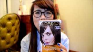 Dyeing Hair From Black to Brown  Loreal Paris Superior Preference 4G Dark Golden Brown [upl. by Leclair870]