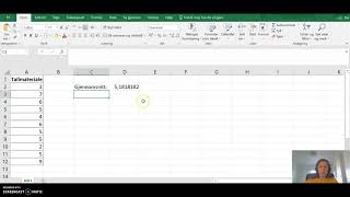 Sentralmål Gjennomsnitt i Excel [upl. by Bigford]