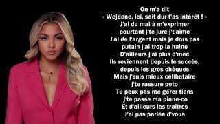 Wejdene  16 Lyrics Parole [upl. by Suoinuj]