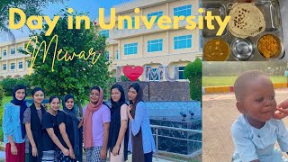 UNI VLOG EVENING AT MEWAR UNIVERSITY 🌼 [upl. by Gurney919]