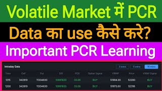 PCR Data Analysis  how to use PCR data in the Volatile market  pcrdata optionstrading [upl. by Breh]