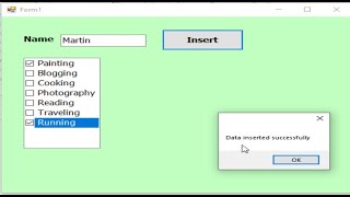 VBNet Tutorial  How to insert all items CheckedListBox with checkstate to access database [upl. by Teak786]