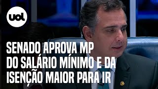 Salário mínimo Senado aprova MP que fixa valor em R 1320 e amplia isenção para Imposto de Renda [upl. by Aihsenad]