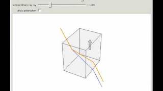 Double Refraction by a Uniaxial Crystal [upl. by Kwarteng749]