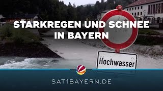 Starkregen und Schnee Das erwartet Bayern am Wochenende [upl. by Mcripley]