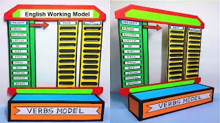 english working model on verb for exhibition  tlm  diy  simple and easy  howtofunda [upl. by Oidacra]