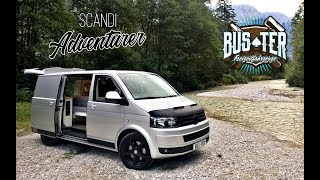 Busterde Freizeitfahrzeuge  VW T5 Scandi Adventurer Komplettausbau [upl. by Aihsoem]