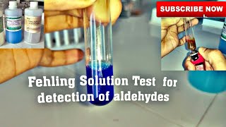 Fehling test for detection of aldehydes CHO group Practical Chemistry Class 12 and 11 [upl. by Aimej]