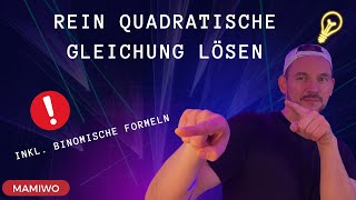 Rein Quadratische Gleichung lösen  💥ganz einfach Schritt für Schritt [upl. by Allveta98]