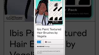 Ibis Paint X Curl Braid amp Loc Brushes [upl. by Salbu]