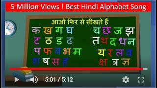 LEARN HINDI  Hindi Alphabets song with animation K Kh G Gh  Hindi Alphabets हिंदी व्यंजन [upl. by Aibara88]