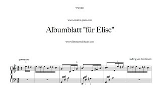 Albumblatt quotFür Elisequot [upl. by Dronski244]