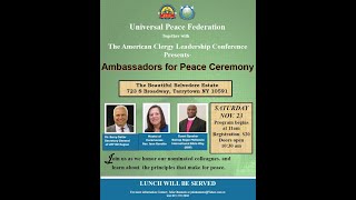 AMBASSADORS FOR PEACE CEREMONY 11232024 PART 2 [upl. by Akire]