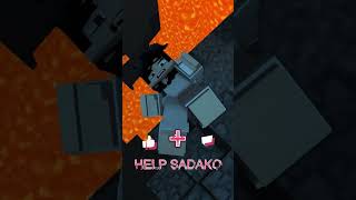 HELP Herobrine Save Sadako From Lava  Herobrine And Sadako Love Story shorts lovestory trending [upl. by Fleming]