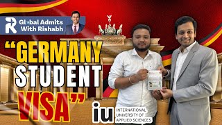 How to get Germany Student Visa 🇩🇪  Admission in Germany  IU International University [upl. by Erlina]