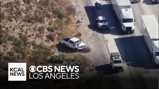 Driver hospitalized after road rage shooting at the Cajon Pass [upl. by Matrona]