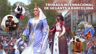 Trobada internacional de gegants a Barcelona 2024 [upl. by Farwell]