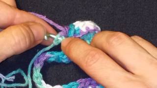 crochet washcloth tutorial step by step Part 1 [upl. by Ateekal102]