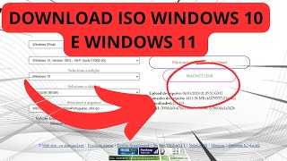 Como Baixar ISO do WINDOWS 10 ou 11 Versões Antigas [upl. by Elo]