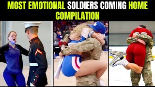 Most Emotional Soldiers Coming Home Compilation  Tears And Joyful Greetings [upl. by Auot]