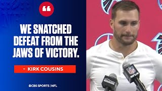 Kirk Cousins upset with offenses play and continuity against Chiefs  Press Conference [upl. by Ybur899]