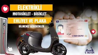 Elektrikli Motosikletlerde EHLİYET PLAKA hakkında TÜM MERAK EDİLENLER [upl. by Vanthe]