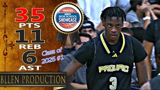 AJ Dybantsa 07  35 Pts 6 Ast 3 Stl Highlights｜Prolific Prep vs Christopher Columbus｜20231122 [upl. by Gebelein]