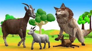 बकरी और भेड़िया। Bakri Aur Bhediya🐐🐺🦊goat wolfstory animalstories [upl. by Utham]