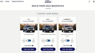 2024 Maverick Build amp Price Part 2 XLT [upl. by Iiette]