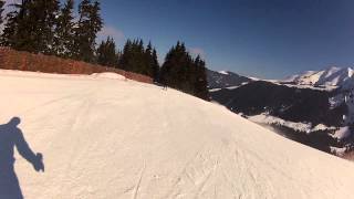 Descente Cote 2000 Piste noire en ski Megève [upl. by Ede]