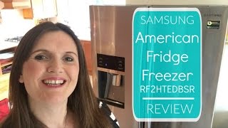 Samsung American Fridge Freezer RF23HTEDBSR Stainless Steel Review [upl. by Qulllon]