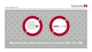 Marantec  Mounting the LED extension at Comfort 360 370 380 [upl. by Zeuqcaj]