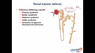 USMLERx Express Video of the Week Renal Tubular Defects [upl. by Landing]