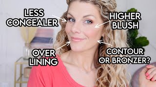 MAKEUP SECRETS for OVER 40  What to use where to put it and when to skip it [upl. by Nogaem606]