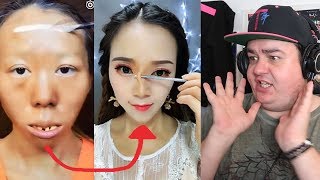 Daz Watches Asian Make Up Transformation [upl. by Relyt]