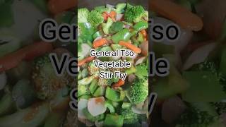 General Tso Vegetable Stir Fry Pasta with Marinara sauce pasta generaltso stirfryrecipes [upl. by Ytinirt745]