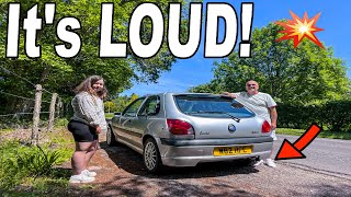 Fiesta ZETEC S NEW exhaust is LOUD [upl. by Odnolor426]