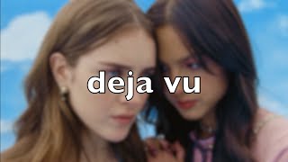 Olivia Rodrigo  deja vu lyrics video [upl. by Sulienroc]