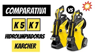 🔀 COMPARATIVA HIDROLIMPIADORAS KARCHER 🔥 K7 VS K5  DIFERENCIAS [upl. by Milli]